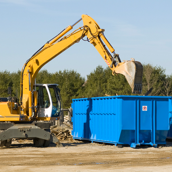 what size residential dumpster rentals are available in Sholes NE